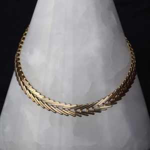 Złoty naszyjnik stopniowany, 14K